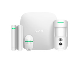 Комплект беспроводной сигнализации Ajax Ajax StarterKit Cam Белый